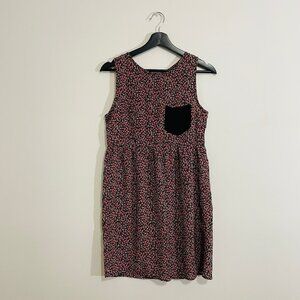 A IS FOR AUDREY Ditsy Cottagecore Floral Print Sleeveless Mini Dress (XS)